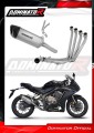 sistema de escape completo con silenciador DOMINATOR Full System titanio HP6 compatible con la motocicleta Honda CB 650 R 2019  2023 2