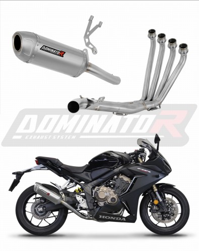 sistema de escape completo con silenciador DOMINATOR Full System S6 compatible con la motocicleta Honda CB 650 R 2019  2023