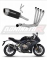 sistema de escape completo con silenciador DOMINATOR Full System S6 negro compatible con la motocicleta Honda CB 650 R 2019  2023