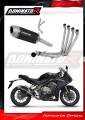 kompletny układ wydechowy z tłumikiem DOMINATOR Full System S6 CZARNY pasujący do motocykla Honda CB 650 R 2019 - 2023 2