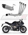 sistema de escape completo con silenciador DOMINATOR Full System titanio HP8 compatible con la motocicleta Honda CB 650 R 2019  2023