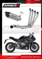 sistema de escape completo con silenciador DOMINATOR Full System titanio HP8 compatible con la motocicleta Honda CB 650 R 2019  2023 2