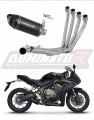 sistema de escape completo con silenciador DOMINATOR Full System HP8 negro compatible con la motocicleta Honda CB 650 R 2019  2023
