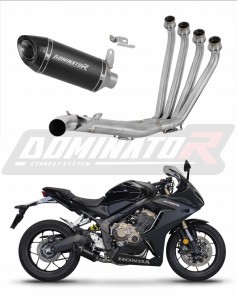 Honda CB 650 R 2019 - 2023 Sistema de escape Colector Silenciador HP8 NEGRO + dB killer