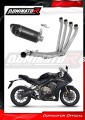 sistema de escape completo con silenciador DOMINATOR Full System HP8 negro compatible con la motocicleta Honda CB 650 R 2019  2023 2