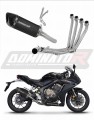 kompletny układ wydechowy z tłumikiem DOMINATOR Full System HP6 CZARNY pasujący do motocykla Honda CBR 650 R 2019 - 2023
