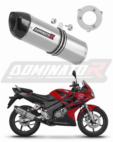 escape silenciador DOMINATOR HP1 compatible con la motocicleta Honda CBR 125 2004  2010