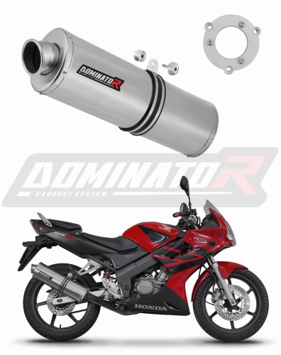 escape silenciador DOMINATOR oval compatible con la motocicleta Honda CBR 125 2004  2010