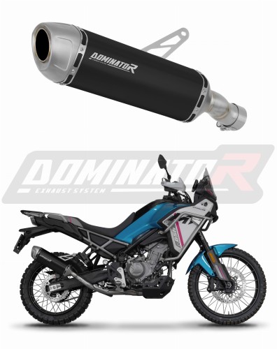 CF MOTO 450 MT 2025 Motorcycle Muffler Auspuff Sportauspuff Silencer Echappement Silencieux Scarico Scarichi Escape Wydech Tłumik S6 BLACK Dominator Exhaust System x