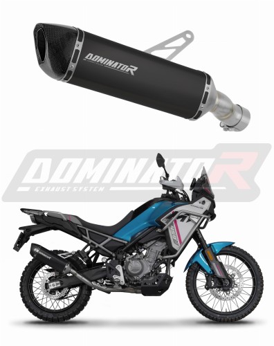 escape silenciador DOMINATOR HP6 negro compatible con la motocicleta CF MOTO 450 MT 2025  2026
