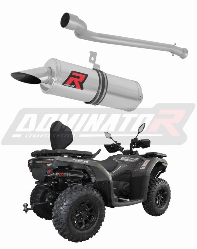 EXHAUST CF MOTO 520L 2024 Muffler Auspuff Sportauspuff Silencer Echappement Silencieux Scarico Scarichi Escape Wydech Tłumik OKRĄGŁY Dominator x