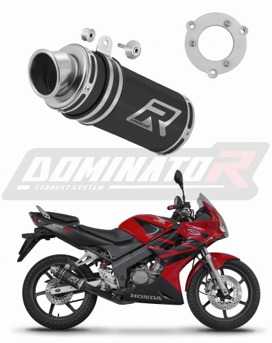 exhaust muffler DOMINATOR GP1 BLACK fits to Honda CBR 125 2004  2010