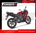 escape silenciador DOMINATOR GP1 negro compatible con la motocicleta Honda CBR 125 2004  2010 4