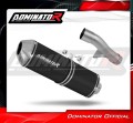 escape silenciador DOMINATOR OVR negro compatible con la motocicleta Honda CBF 600 2004  2007 2