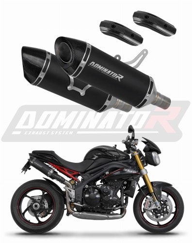 wydech tłumik DOMINATOR HP8 CZARNY pasujący do motocykla Triumph Speed Triple 1050 2011 - 2016