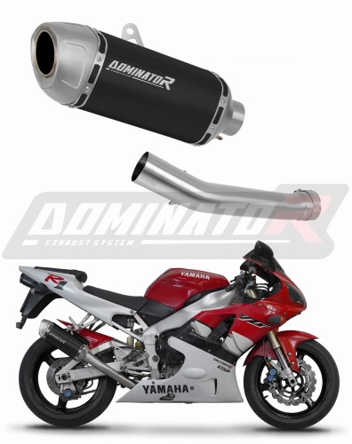 exhaust muffler DOMINATOR S6 Shorty BLACK fits to Yamaha YZF R1 1000 RN04 2000  2001
