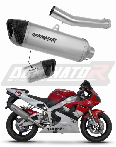 escape silenciador DOMINATOR homologado titanio HP6 compatible con la motocicleta Yamaha YZF R1 1000 RN01 1998  1999