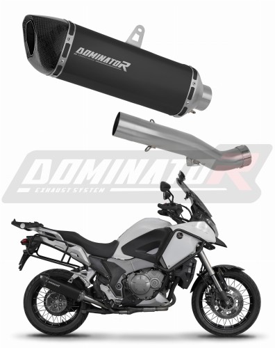exhaust muffler DOMINATOR HP6 BLACK fits to Honda VFR 1200X Crosstourer 2012  2020 6
