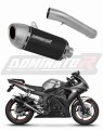 exhaust muffler DOMINATOR S6 Shorty BLACK fits the motorcycle Yamaha YZF R6 2003   2005