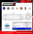 escape silenciador DOMINATOR S6 Shorty negro compatible con la motocicleta Yamaha YZF R6 2003  2005 6