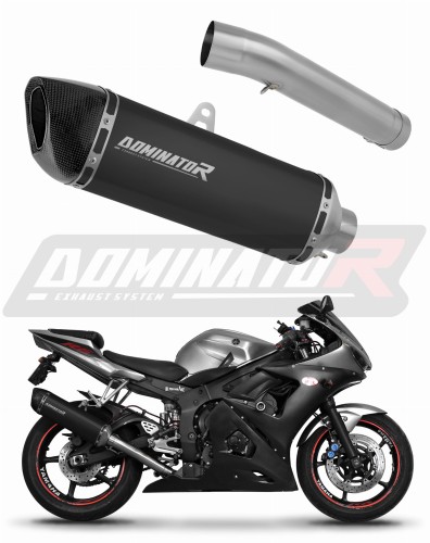 escape silenciador DOMINATOR HP6 negro compatible con la motocicleta Yamaha YZF R6 2003  2005