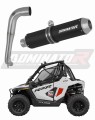 Polaris RZR 200 2022 2025 Motorcycle Muffler Auspuff Sportauspuff Silencer Echappement Silencieux Scarico Scarichi Escape Wydech Tłumik MX BLACK Dominator Exhaust System x
