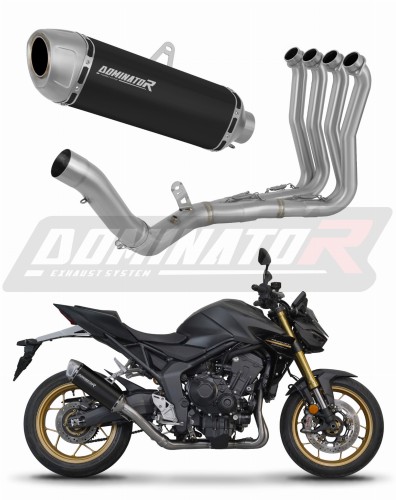 kompletny układ wydechowy z tłumikiem DOMINATOR Full System S6 CZARNY pasujący do motocykla Honda CB 1000 Hornet / SP 2025