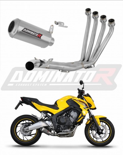 sistema de escape completo con silenciador DOMINATOR Full System GP compatible con la motoci