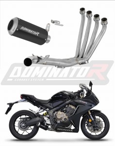 Honda CB 650 R 2019 - 2023 Sistema de escape Colector Silenciador GP NEGRO + dB killer medium