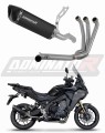 sistema de escape completo con silenciador DOMINATOR Full System HP6 negro compatible con la motocicleta Yamaha Tracer 9 / GT 2025  2026