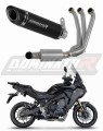 sistema de escape completo con silenciador DOMINATOR Full System HP8 negro EX compatible con la motocicleta Yamaha Tracer 9 / GT 2025  2026