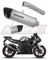 escape silenciador DOMINATOR homologado titanio HP6 compatible con la motocicleta Yamaha YZF R6 2003  2005 6