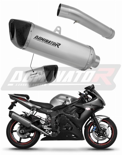 exhaust muffler DOMINATOR homologated road legal titanium HP6 fits the motorcycle Yamaha YZF R6 2003   2005 6