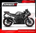 escape silenciador DOMINATOR homologado HP6 negro compatible con la motocicleta Yamaha YZF R6 2003  2007 3