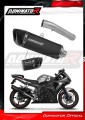 escape silenciador DOMINATOR homologado HP6 negro compatible con la motocicleta Yamaha YZF R6 2003  2007 6