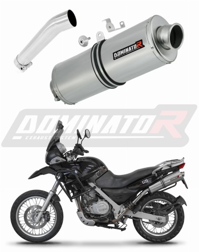 escape silenciador DOMINATOR oval compatible con la motocicleta BMW F650GS 2004  2007