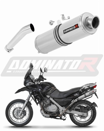 escape silenciador DOMINATOR redondo compatible con la motocicleta BMW F650GS 2004  2007