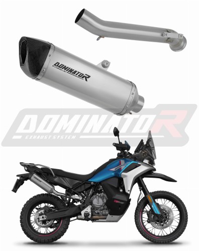 escape silenciador DOMINATOR titanio HP6 compatible con la motocicleta CF MOTO 800 MTX 2025