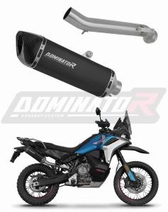 CF MOTO 800 MT-X 2025 Silenciador Escape HP6 NEGRO + dB killer