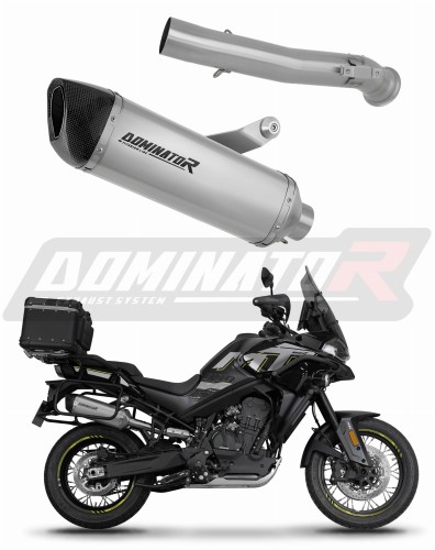 escape silenciador DOMINATOR titanio HP6 compatible con la motocicleta CF MOTO 800 MT 2022  2025