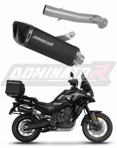 CF MOTO 800 MT 2022 - 2025 Explore / Sport / Touring Silenciador Escape HP6 NEGRO + dB killer
