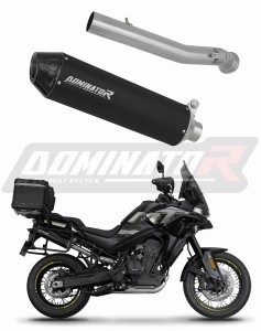 CF MOTO 800 MT 2022 - 2025 Explore / Sport / Touring Silenciador Escape MX2 NEGRO + dB killer
