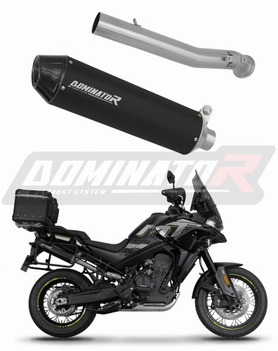 escape silenciador DOMINATOR MX2 negro compatible con la motocicleta CF MOTO 800 MT 2022  2025