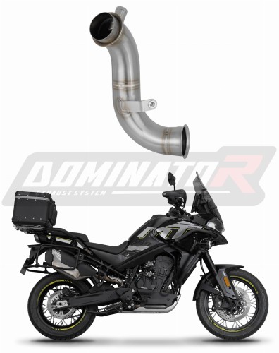 decat silenciador central DOMINATOR Mid Pipe compatible con la motocicleta CF MOTO 800 MT 2024  2025