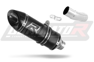 Kawasaki ZX6R 636 2009 - 2024 Low Level Silenciador Escape HP8 NEGRO + dB killer