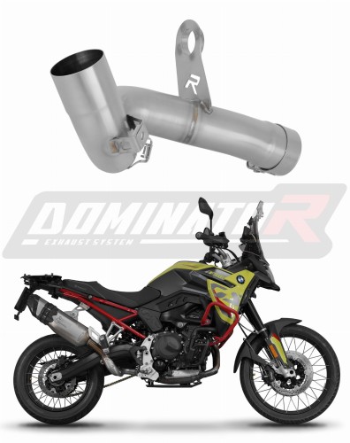 decat mid muffler DOMINATOR Mid Pipe fits to BMW F900 GS 2024  2026
