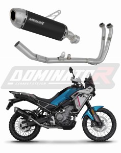 CF MOTO 450 MT 2024 - 2026 (Euro 5+) Sistema de escape Colector Silenciador S6 NEGRO + dB killer
