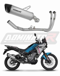 CF MOTO 450 MT 2024 - 2026 (Euro 5+) Sistema de escape Colector Silenciador Titanio HP6 + dB killer