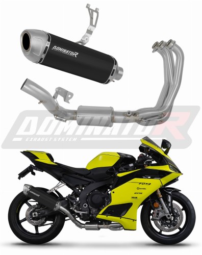 complete exhaust system with muffler DOMINATOR Full System S6 BLACK fits to Yamaha YZF R9 2025