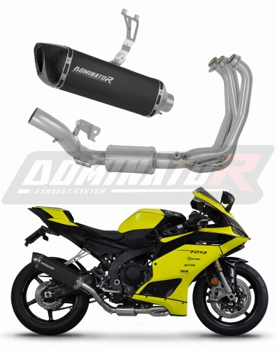 complete exhaust system with muffler DOMINATOR Full System HP6 BLACK fits to Yamaha YZF R9 2025